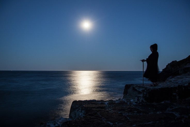 Book photo by John Isaac full-moon-at-lamorna